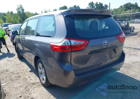 2015 Toyota Sienna L 7 Passenger from USA, damaged, VIN 5TDZK3DCXFS644814